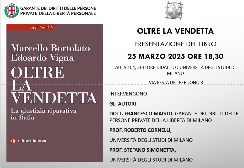 Oltre la vendetta. La giustizia riparativa in Italia