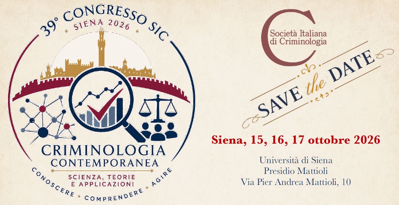39th Congress of the Italian Society of Criminology